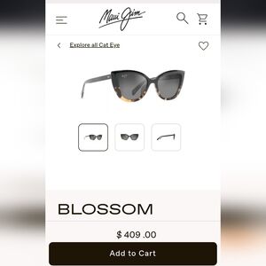 Maui Jim Blossom Cat Eye Sunglasses - NERVER BE WORN